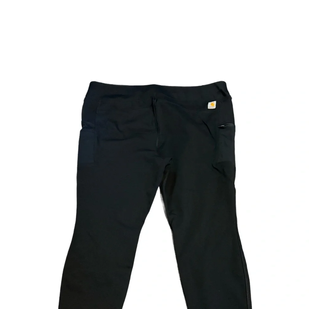 Carhartt Black Leggings size 1X EUC 20.5” waist & 26” length - Picture 2 of 10